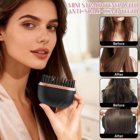 Portable Mini Hair Straightener - Salon-Smooth Hair!