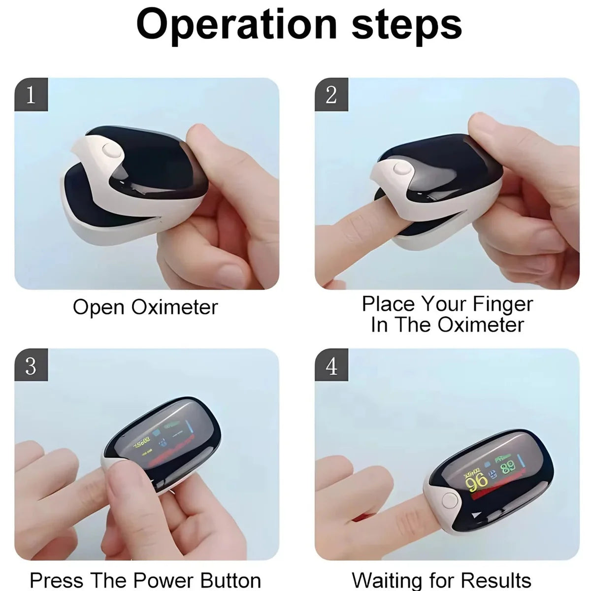 Fingertip Pulse Oximeter – Digital SpO2 &amp Heart Rate Monitor